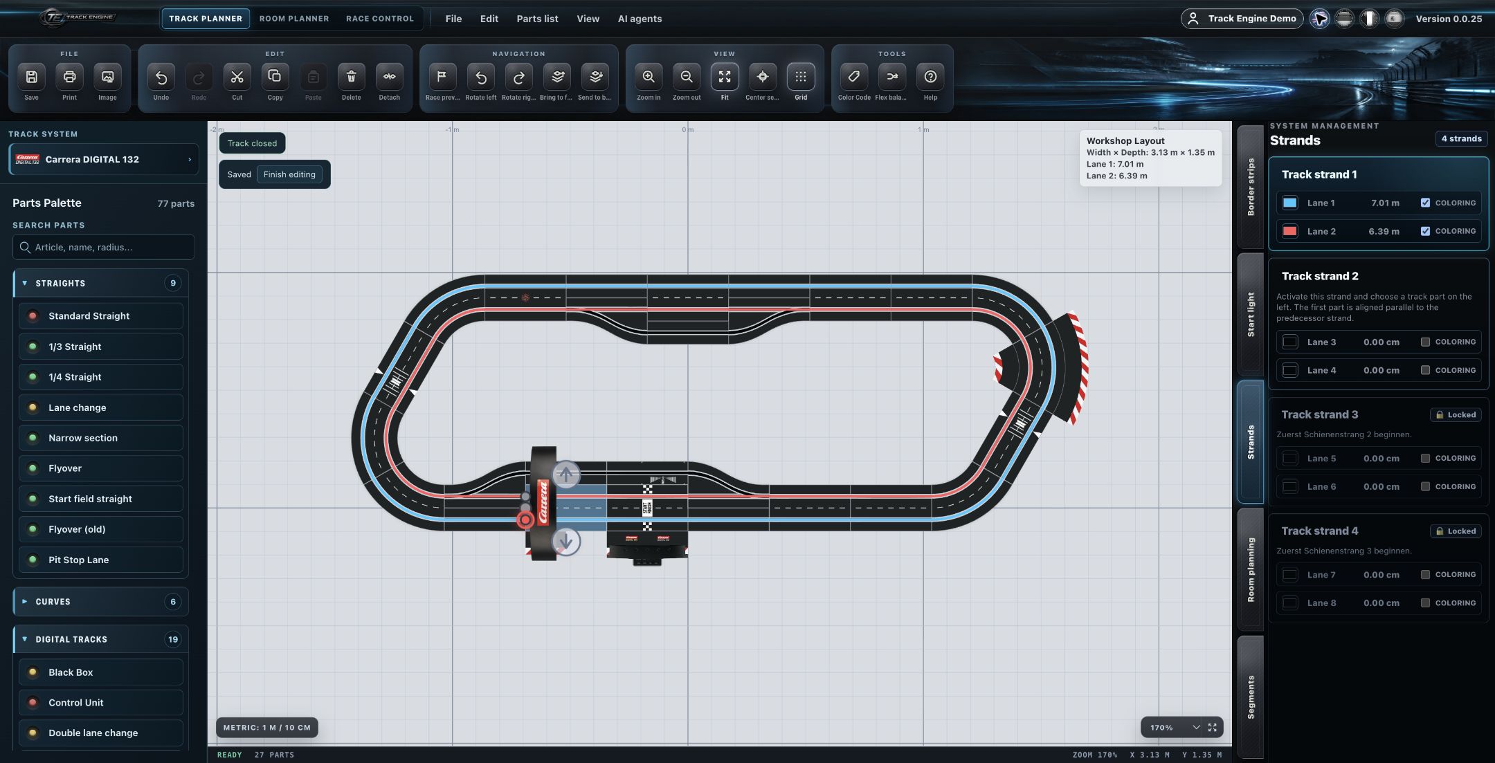 Track Planner: Side Panel for track strands